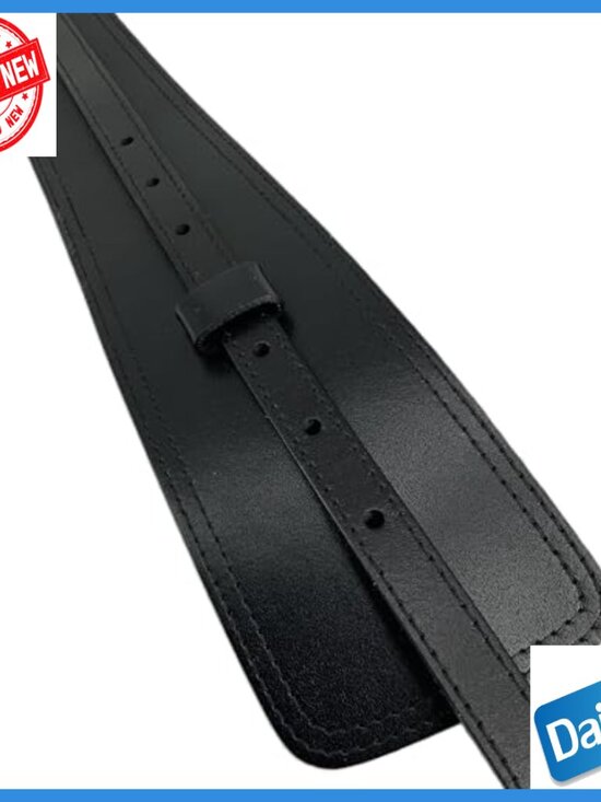Full Grain Leather Skinny Belt with Removable Strap, 36\